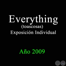 Everything (toascosas) - Exposicin Individual - Febrero del 2009